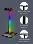 RGB Gaming Headphone Stand with LED Lights