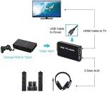 PS2 to HDMI Video Audio Adapter with 3.5mm Output