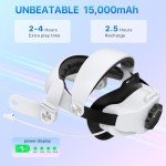 Adicop VR Head Strap with 15000mAh Battery