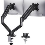 Dual Monitor Mount with Adjustable Arms for 32" Displays