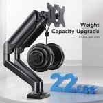 Dual Monitor Mount with Adjustable Arms for 32" Displays
