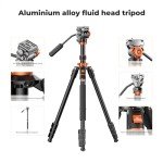 K&F Concept 83" Aluminum DSLR Tripod with Fluid Head
