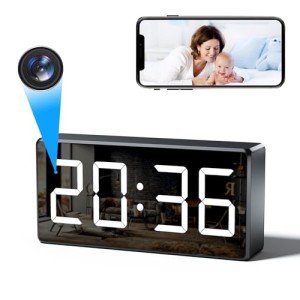 4K WiFi Hidden Camera Clock with Night Vision