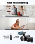 4K 60FPS Vlogging Camera with Dual Lenses & Mic
