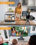 4K 60FPS Vlogging Camera with Dual Lenses & Mic