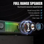 Smalody Bluetooth PC Speakers with RGB LED Lighting
