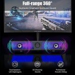 Smalody Bluetooth PC Speakers with RGB LED Lighting