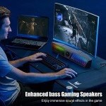 Smalody Bluetooth PC Speakers with RGB LED Lighting