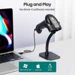 Anyeast USB Wired QR Code Scanner with Stand