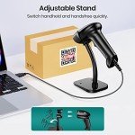 Anyeast USB Wired QR Code Scanner with Stand