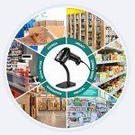 Anyeast USB Wired QR Code Scanner with Stand