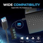 SABRENT 4-Port USB Hub with LED Switches