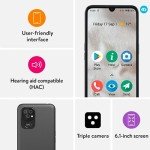 Doro 8100 4G Smartphone for Seniors - Black