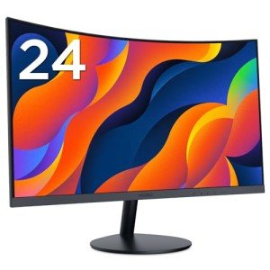 KOORUI 24-Inch Curved Full HD Gaming Monitor