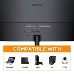 KOORUI 24-Inch Curved Full HD Gaming Monitor