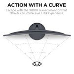KOORUI 24-Inch Curved Full HD Gaming Monitor