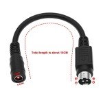 DC5.5 x 2.1mm Female to 4 Pin Male Adapter
