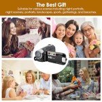 1080P Vlogging Camera with 16X Zoom and Light