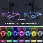 KDD Rotatable Gaming Headphones Stand with USB Ports