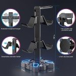 KDD Rotatable Gaming Headphones Stand with USB Ports