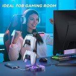 KDD Rotatable Gaming Headphones Stand with USB Ports