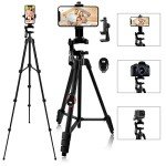 Teefeet 54" Lightweight iPhone Tripod with Adapter