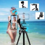 Teefeet 54" Lightweight iPhone Tripod with Adapter