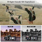8K 48MP WiFi Vlogging Camera with Night Vision