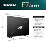 Hisense 58" 4K QLED Smart TV with Dolby Vision