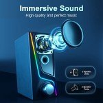 USB Powered PC Speakers with 6 Lighting Modes