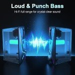 USB Powered PC Speakers with 6 Lighting Modes