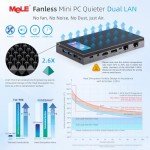 MeLE Quieter DL Mini PC with Dual LAN 8GB