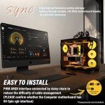 Mid-Tower Gaming PC Case with ARGB Fans