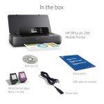 HP OfficeJet 200 Portable Wireless Printer, Black