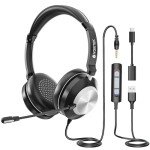 Voistek USB Headset with Noise Cancelling Mic