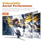 High Gain Indoor TV Aerial with Signal Booster