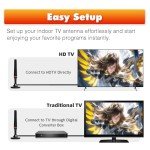 High Gain Indoor TV Aerial with Signal Booster