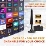 High Gain Indoor TV Aerial with Signal Booster