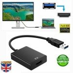 USB to HDMI Adapter for 1080P HD Video