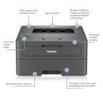 Brother HL-L2400DW Mono Laser Printer - A4, Duplex