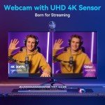EMEET S600 4K Webcam for Streaming and Gaming