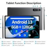 SGIN 10.51" Android 13 Tablet with 6GB RAM