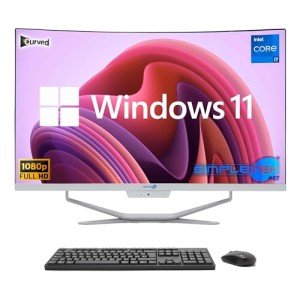 SIMPLETEK 27" FHD Curved All-in-One PC