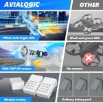 720P HD Mini Drone with LED Lights and Battery