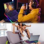 RGB Laptop Cooling Pad with 8 Adjustable Fans