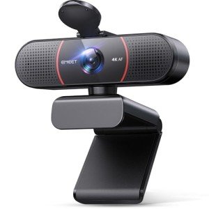 EMEET C960 4K Webcam with Auto Focus & Mics