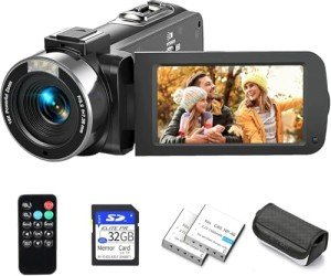 Windancy Ultra HD 2.7K Vlogging Camera with Accessories