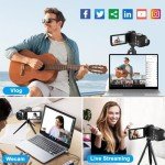 Windancy Ultra HD 2.7K Vlogging Camera with Accessories