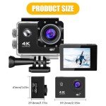 Peppy 4K Action Camera with WiFi and Stabilization