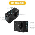 Peppy 4K Action Camera with WiFi and Stabilization